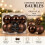 10 Espresso Brown Glass Baubles Christmas 4