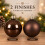 10 Espresso Brown Glass Baubles Christmas 3