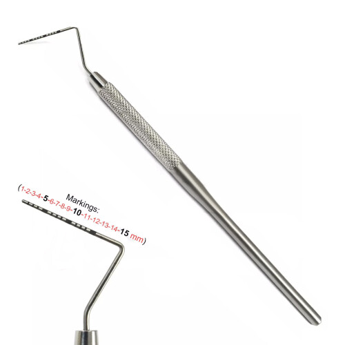 Dental Periodontal Probe UNC-15 Color Coded Single End