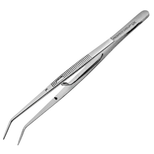 Self-Locking Tweezer Surgical Forceps Tissue Grasping Instrument 2