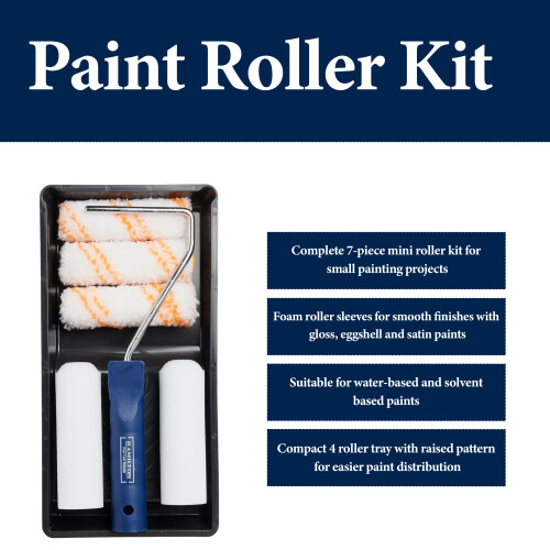 Hamilton Hamilton 4 Inch Mixed Mini Paint Roller Kit 7-pc 1