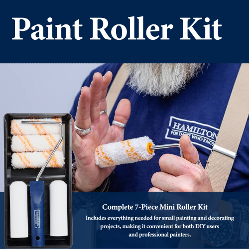 Hamilton Hamilton 4 Inch Mixed Mini Paint Roller Kit 7-pc 2