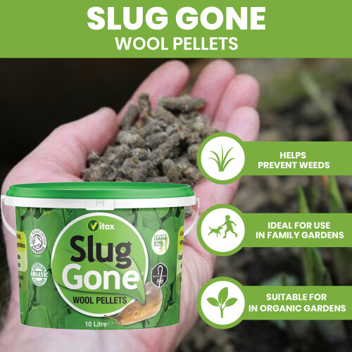Vitax Vitax Slug Gone Natural Wool Slug Deterrent 10L 1