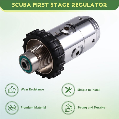 Scuba First Stage Regulator Metal Underwater Equipment, Inflation Connector with G5/8 Thread 1
