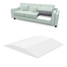 Couch Cushion Support for Sagging , Sofa Furniture Cushion Sagging Repair, Foam Sofa Cushion Support White