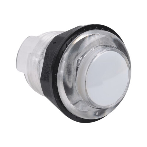 1PCS Illuminated Led Push Button 28mm Nut with 4Pin Light Cable for Zero Delay Board Arcade Game Machine Parts White