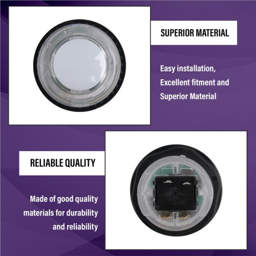 1PCS Illuminated Led Push Button 28mm Nut with 4Pin Light Cable for Zero Delay Board Arcade Game Machine Parts White 2