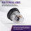 1PCS Illuminated Led Push Button 28mm Nut with 4Pin Light Cable for Zero Delay Board Arcade Game Machine Parts White 5