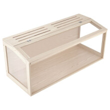 Jaula para Hámster 122x51x51 cm 0,62 m²-Duoku-Hábitat de Madera para Roedores, Ofreciendo Vista Panorámica a 270, Adecuada para Gerbiles