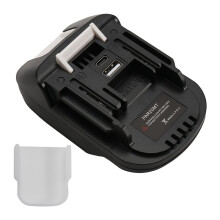 Adapter Baterii TYPE-C Zasilający dla Akumulatorów Li-Ion Parkside 20V do Narzędzi Elektrycznych dla 18V/20V (z Osłoną Silikonową)