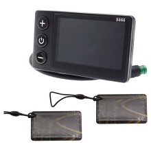 5 Pin S866 Electric Bike Color LCD Display Screen with NFC Waterproof Connector Speedometer Gauge for E-Bike