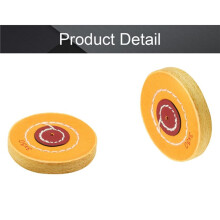 3 Zoll Polierpad Aus Gelbem Stoff mit 4mm Loch für Winkelschleifer Polieren für Schmuckwerkzeuge (3 Zoll 75mm-4mm Loch)