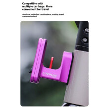 LITEPLUS Folding Bike Bag Block Bracket for Front Bag for Neo Block Quick Release Front Carrier Block Black