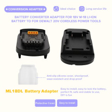 Battery Adapter TYPE-C Power for 18V M18 Li-Ion Battery to for 20V Power Tools with Silicone Cover