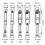 Drill Bits 5pcs Drill Out Damaged Screws Extractor Bolts Remover Handymen Broken Bolt Stud Removal Tool Kit with Box 7