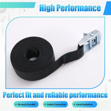 RV Battery Tie Down Strap Kits, RV Battery Box Hold Down Straps with Brackets & Screws for RV Trailer Boats Cooler