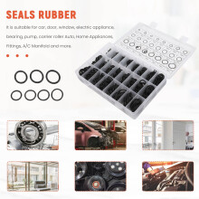 740 STÜCKE Nitril Kautschuk O  Set mit Haken Werkzeugen, NBR Dichtung Ringen, Dichtung Oring, öLbestäNdigem Dichtung O  Kit