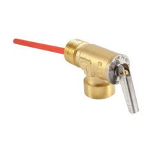 RV Water Heater Relief Valve, 210F Pressure Relief Valve for Hot Water Tanks with Extended Probe with 3/4" NPT Thread