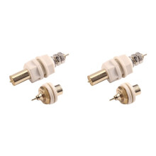 4x 18650 Lithium Battery Testing Probe 20A Probe Copper Gold-Plated Battery Charging Pin Positive Nagetive for Fixture
