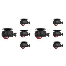 8PC Self Adhesive Caster Wheels for Appliances, Swivel Wheels with Brake, 360 Rotating Silent Rollers