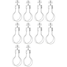 10pcs Lamp Shade Harp Holder Adapter Kit Includes Finial and Lampshade Levellers to Keep Lamp Shade