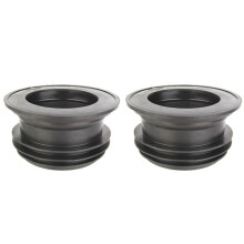 2X Toilet Flange Seal for 100-110mm PVC Pipe, Rubber Floor Outlet Gasket, Leakproof Spill Sealing