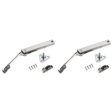 2X Heavy Duty Hydraulic Cabinet Hinge Randomly Stop Soft Closing Kitchen Hinges Adjustable Door Support Lift Door