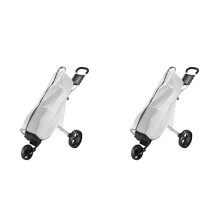 2X Bag Rain Protection Cover Transparent PVC Dustproof Protection Cover Outdoor Club Bag Cover