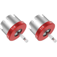 2X Threaded Rod Nut Runner for Impact Drill,Nut Zipper Drill Attachment for 1/4 Inch 3/8 Inch & 1/2 InchThreaded Rods