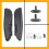2Pair Car Universal Adjustable Armrest Car  Handles Armrest for RV Motorhome Van Buses Left+Right Front  Armrest 8