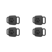 4PCS Silicone Case for Tile Mate 2022 2024 Tracker for Dog/Cat Collar Holder Waterproof Dust Cover for Tile Tracker