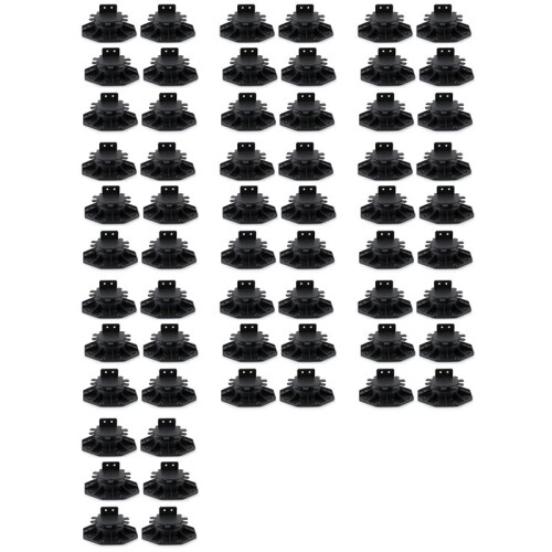 60 Pcs Joist Support Pedestals, Adjustable Decking & Flooring Support Pedestal for Deck, Timber Base