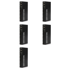 5X Conversor de Mídia Gigabit SFP 4 SFP para 2 Transceptores RJ45 10/100/1000M de Fibra Óptica Plugue UE