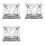 3X 147000026601 for  Giulia 2017 Car Headlight Ballast Module Igniter Xenon 1