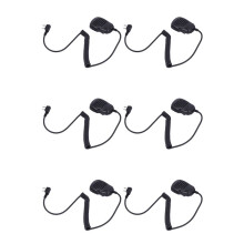 6X 2 Pin PTT Speaker MIC for Walkie Talkie UV-5R UV-82 BF-888S Two Way Radio