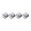 24X Guitar Dome Control Knoppar för  Tele Replacement, Silver 10