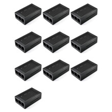 10X for Raspberry Pi 3 Model B+ Case Aluminum Case Case Compatible with for Raspberry Pi 3 Model B Also(Black)