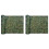 2X Camouflage Net, Bulk Roll Sunshade Mesh  for Field Theme Party Decorations 1.5X6M 1
