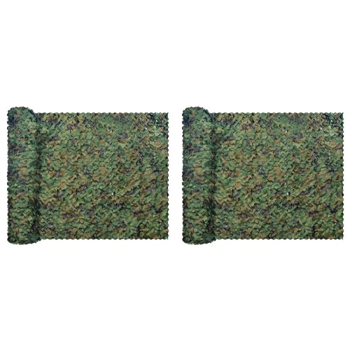 2X Camouflage Net, Bulk Roll Sunshade Mesh  for Field Theme Party Decorations 1.5X6M
