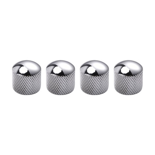 24x Guitar Dome Control Knobs for  Tele Replacement, Silver 1