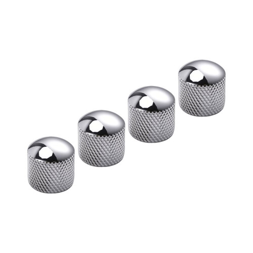 24x Guitar Dome Control Knobs for  Tele Replacement, Silver 2