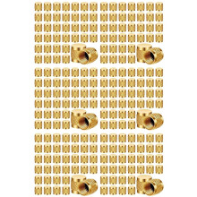 360Pcs 1/4 Flare Cap Round Brass Fittings Caps W/O Cap HVAC Valve Caps for Home Industrial Manufacturing Component