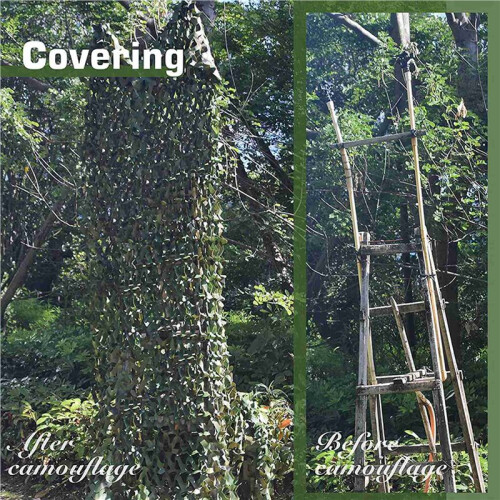 2X Camouflage Net, Bulk Roll Sunshade Mesh  for Field Theme Party Decorations 1.5X6M 2