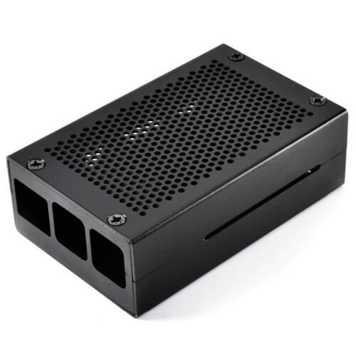 10X for Raspberry Pi 3 Model B+ Case Aluminum Case Case Compatible with for Raspberry Pi 3 Model B Also(Black) 2