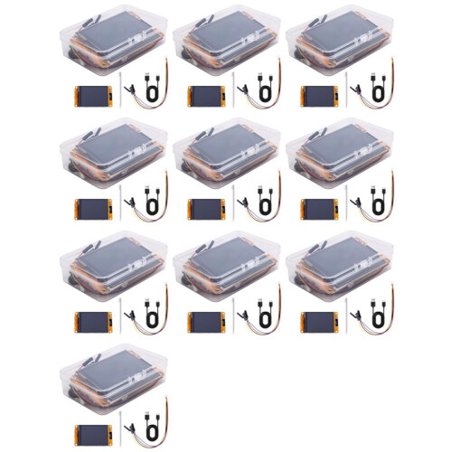 10X ESP32 Development Board WiFi  2,8-Inch  Display TFT-Module Touchscreen, Dual-Core CPU, Tot 2484MHZ