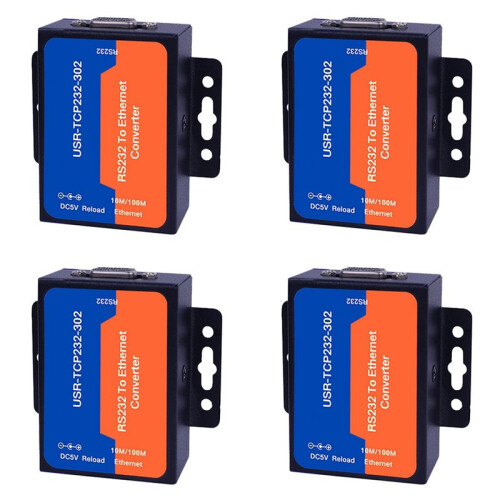 4X USR Ethernet Server Module USR-TCP232-302 RS232 to Ethernet TCP IP Server Module Ethernet Converter Support DHCP/DNS