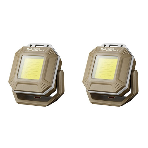 2X COB LED Work Light Rechargeable Flashlight with Magnetic Base Inspection Light Waterproof Torch Light A 1