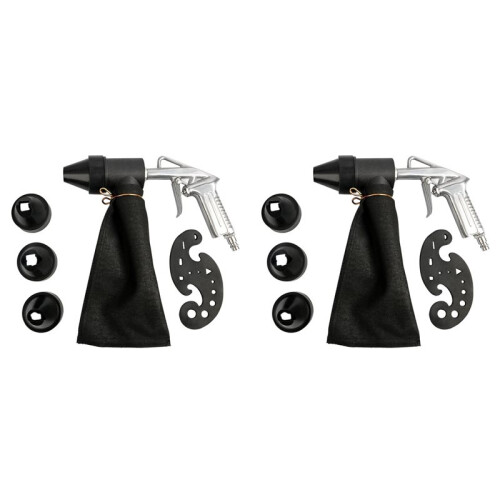 2X Pneumatic Sandblasting Tool Kit Sand Blasting Machine Set Versatile Sandblaster Handheld 1