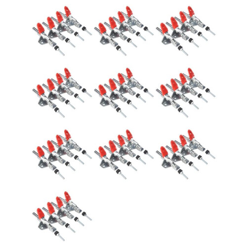 40Pcs GH-301AM 45Kg Toggle Clamp Quick Release Pull Action Vertical/Horizontal Type Clamps Hand Tool for Woodworking