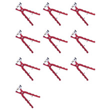 10X Alicates de Corte de Pulsera de Reloj de Cuero para Correas para Fijar Capturas Barra de Resorte Herramienta de Mano Alicates Rojo Recto